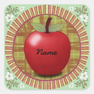 Adesivo Quadrado Rondo Apple Square Sticker