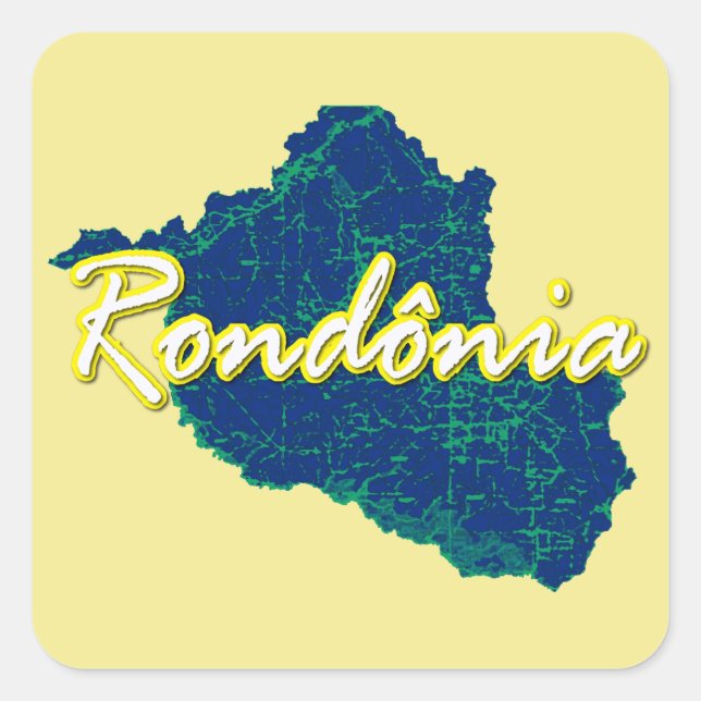 Adesivo Quadrado Rondonia (Frente)