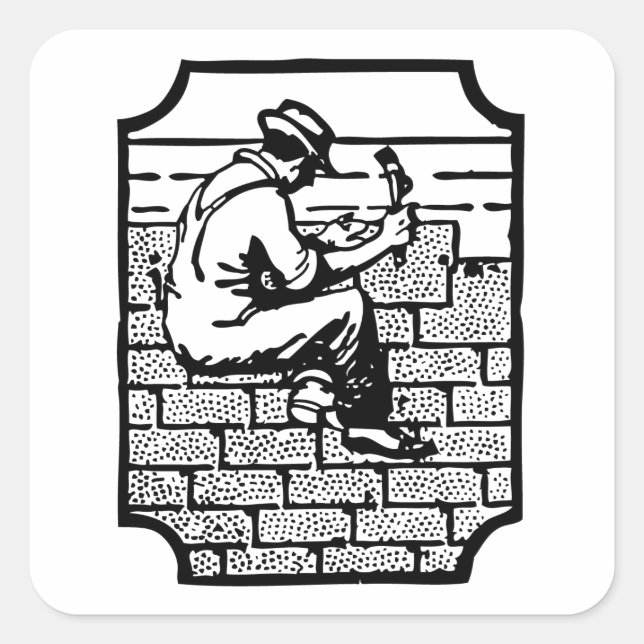 Adesivo Quadrado Roofer (Frente)