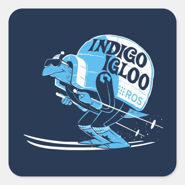 Adesivo Quadrado ROS Indigo Igloo (Frente)