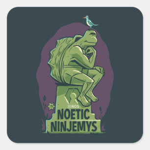 Adesivo Quadrado ROS Noetic Ninjemys