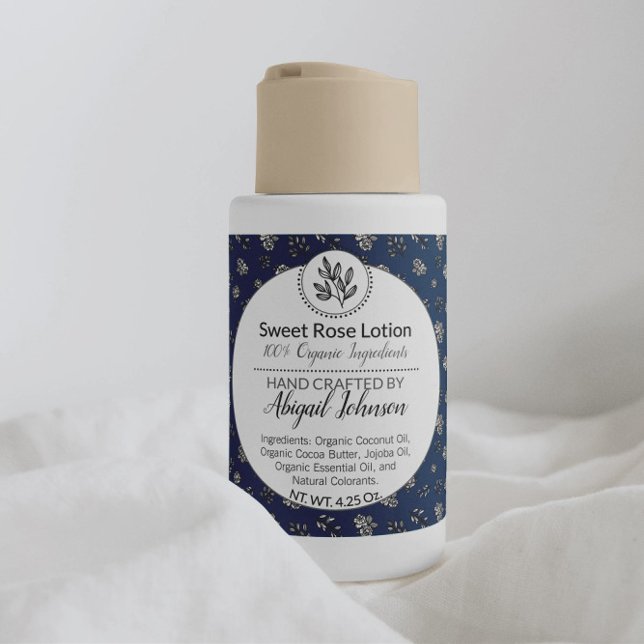 Adesivo Quadrado Rosa Azul Moderno e Folga Banho e Corpo / Vela (Criador carregado)