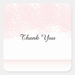 Adesivo Quadrado Rosa Blush Obrigado