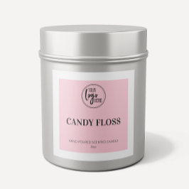 Adesivo Quadrado Rosa claro Quadrado Borda da Vela do Logotipo