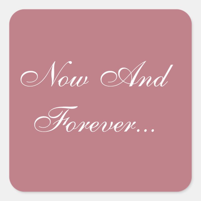 Adesivo Quadrado Rosa de convites personalizados Dourados (Frente)