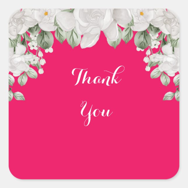 Adesivo Quadrado rosa fúcsia (Frente)