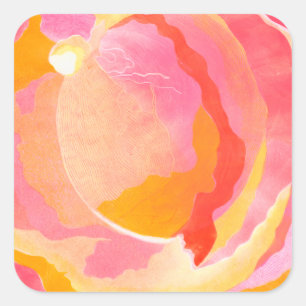Adesivo Quadrado Rosa III