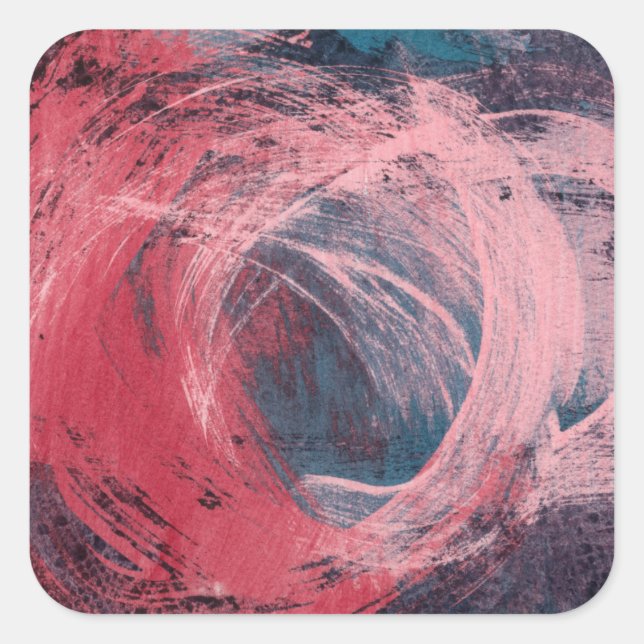 Adesivo Quadrado Rosa Light I (Frente)