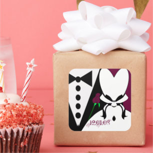 Adesivo Quadrado Rosa Muda de cor para coordenar com o seu evento!