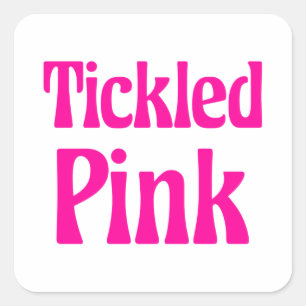 Adesivo Quadrado Rosa picada