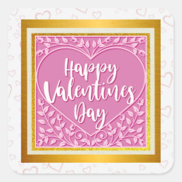 Adesivo Quadrado Rosa Rosa Rosa Rosa Moderna, Namorados Românticos