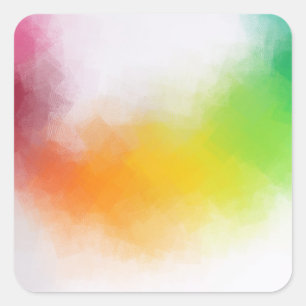 Adesivo Quadrado Rosa Vermelho Amarelo Laranja Azul Verde Colorido 