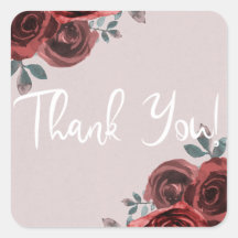 Rosas de Aquarela Vermelho Burgundy Taupe com Folh