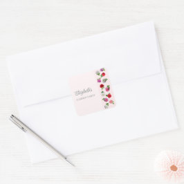 Adesivo Quadrado Rose Garden Party Bridal Shower