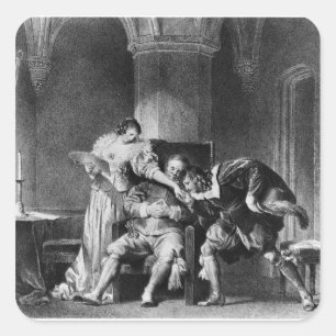 Adesivo Quadrado Rosine, Bartholo, Conde Almaviva