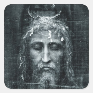 Adesivo Quadrado Rosto de Jesus