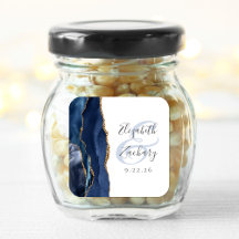 Roteiro de Geodo de Ágata Casamento Azul Dourado