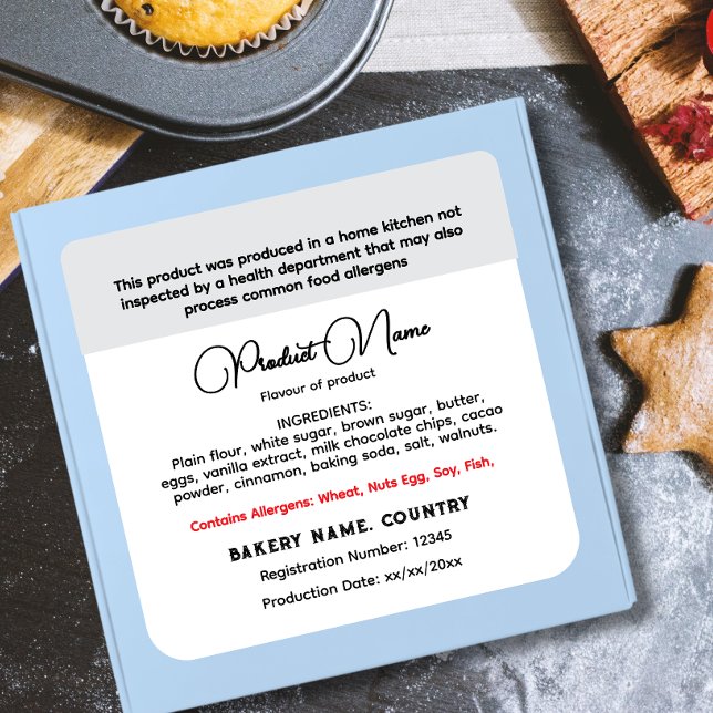 Adesivo Quadrado Rótulo atualizado da comida de algodão do Illinois (Criador carregado)