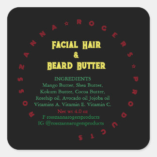 Adesivo Quadrado Rótulo comercial