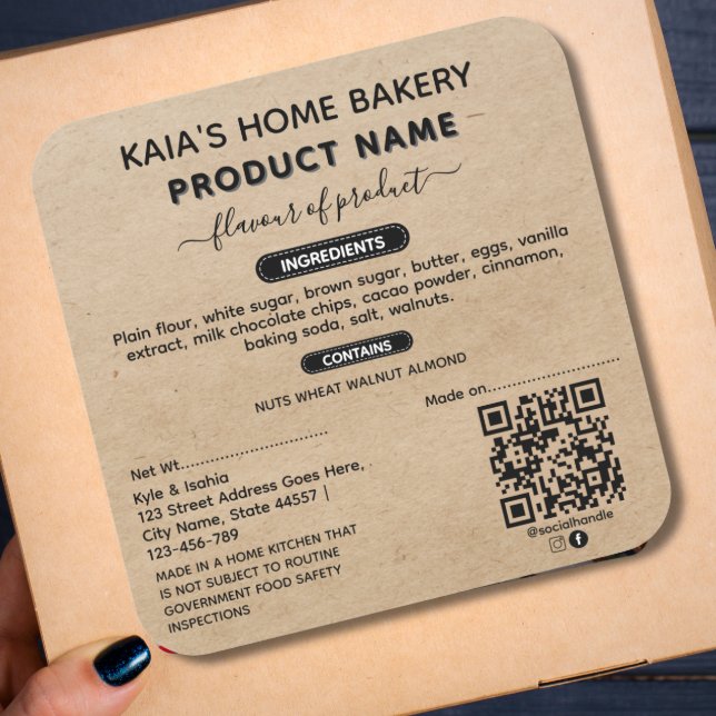 Adesivo Quadrado Rótulo da Lei de Algodão Russo do Código QR (Criador carregado)