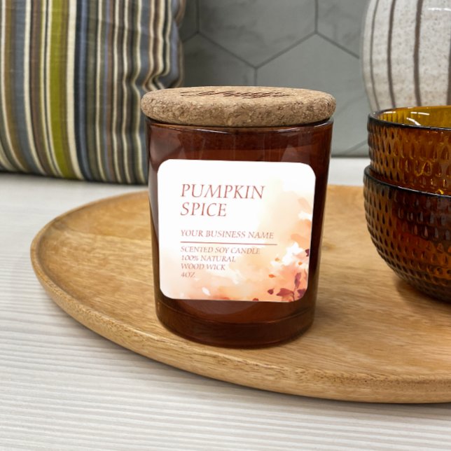 Adesivo Quadrado Rótulo de Aquarela Moderna da Vela Censurada de Qu (Criador carregado)