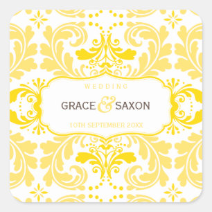 ADESIVO QUADRADO RÓTULO DE CASAMENTO QUADRADO: 1