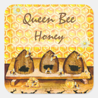 Adesivo Quadrado Rótulo de conservas de cerveja