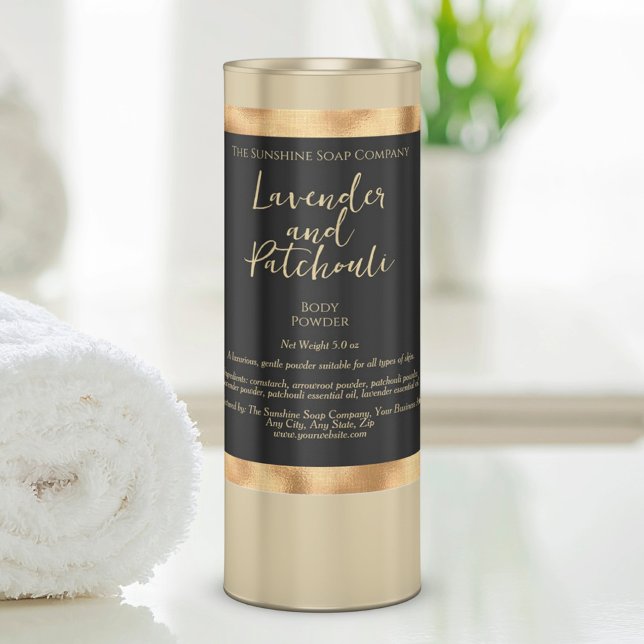 Adesivo Quadrado Rótulo de Garrafa de Cosméticos de Folha de Ouro P (Criador carregado)