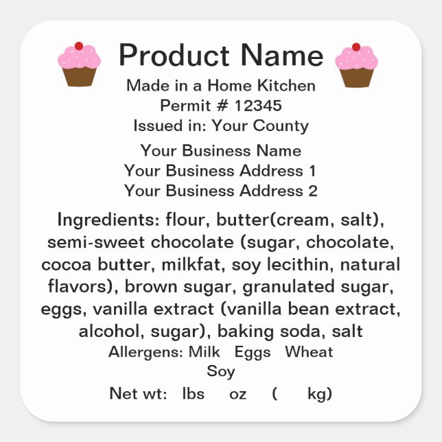Adesivo Quadrado Rótulo de produto da Lei de Algodão da CALIFORNIA (Frente)