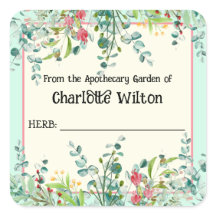 Rótulo de Produto Jardim Botânico de Herbo de Aqua