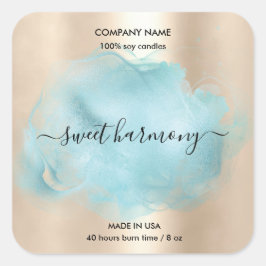 Adesivo Quadrado Rótulo de produto rótulo de velas rótulo rótulo fr