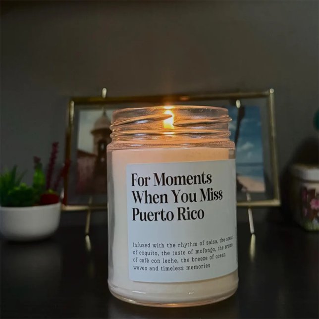 Adesivo Quadrado Rótulo de Vela de Quando Você Sente Saudade de Por (Criador carregado)