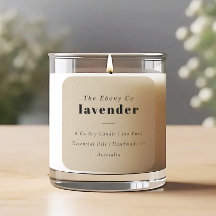 Rótulo de Vela Mínima Rústica Rústica Mínima Elega