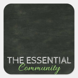 Adesivo Quadrado Rótulo DIY