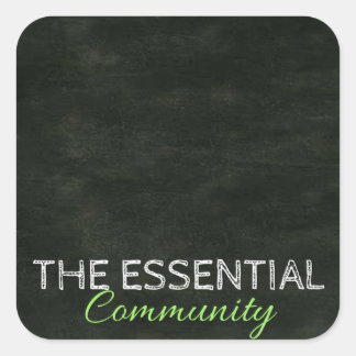 Adesivo Quadrado Rótulo DIY