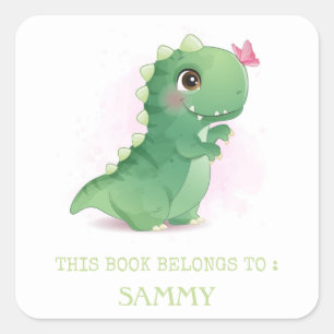 ADESIVO QUADRADO RÓTULO DO LIVRO: BEY DINOSAUR