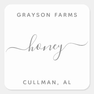 Adesivo Quadrado Rótulo do produto