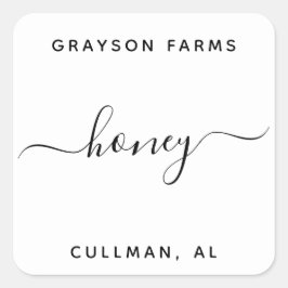 Adesivo Quadrado Rótulo do produto