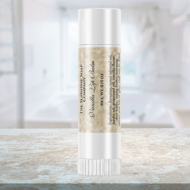 Adesivo Quadrado Rótulo do tubo de batom estilo papel-pergaminho (Criador carregado)