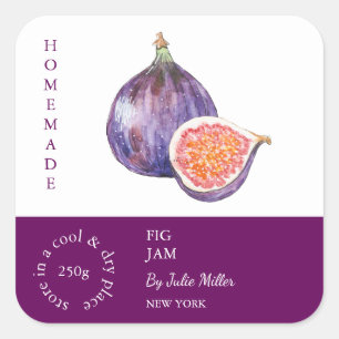 Adesivo Quadrado Rótulo Fig Small Business
