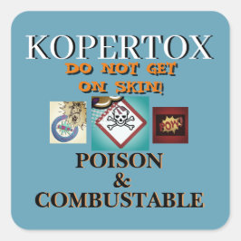 ADESIVO QUADRADO RÓTULO KOPERTOX PARA FRASCO DE SPRAY