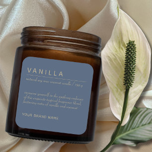 Adesivo Quadrado Rótulo moderno de produtos cosméticos para velas m