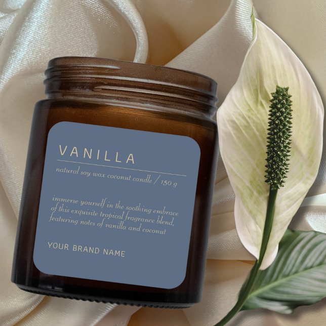 Adesivo Quadrado Rótulo moderno de produtos cosméticos para velas m (Criador carregado)