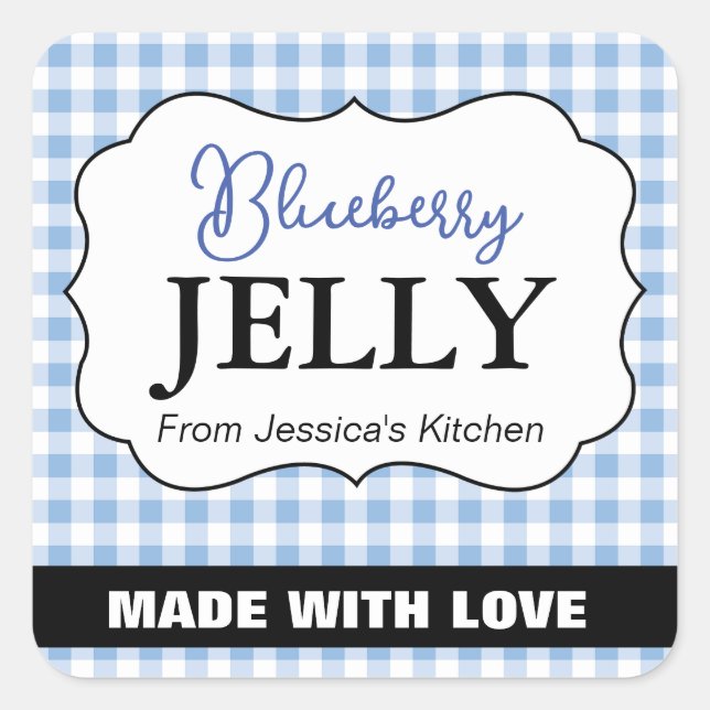 Adesivo Quadrado Rótulo Personalizado Assado com Amor HM003_18sqv1 (Frente)