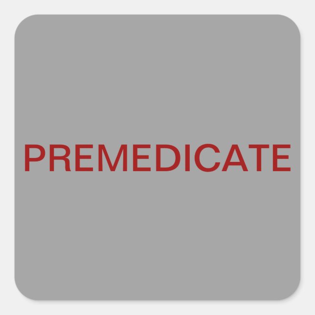 Adesivo Quadrado Rótulo Premedicar Gráfico Médico (Frente)