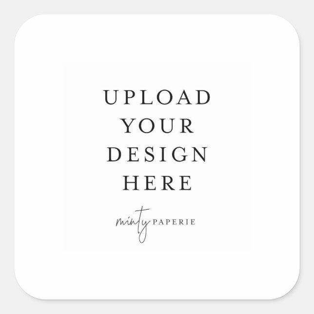 Adesivo Quadrado Rótulo Quadrado 3" (Frente)