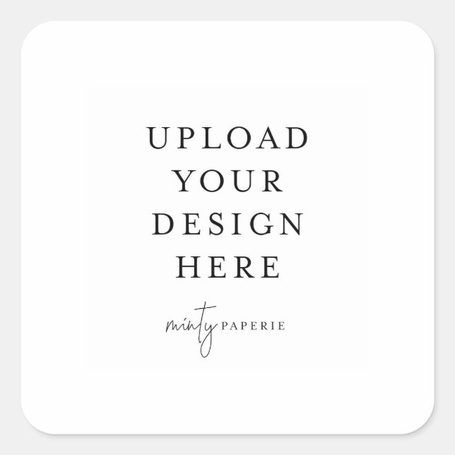 Adesivo Quadrado Rótulo Quadrado de 1,5" (Frente)