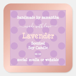 Adesivo Quadrado Rótulos de Encapsulamento de Produtos Pontas Roxos