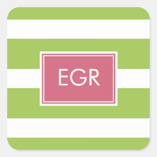 Adesivo Quadrado Rótulos de tiras monogramas/adesivo