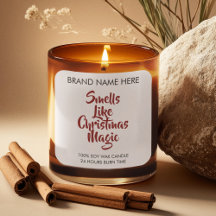 Rótulos de Velas Magia de Natal